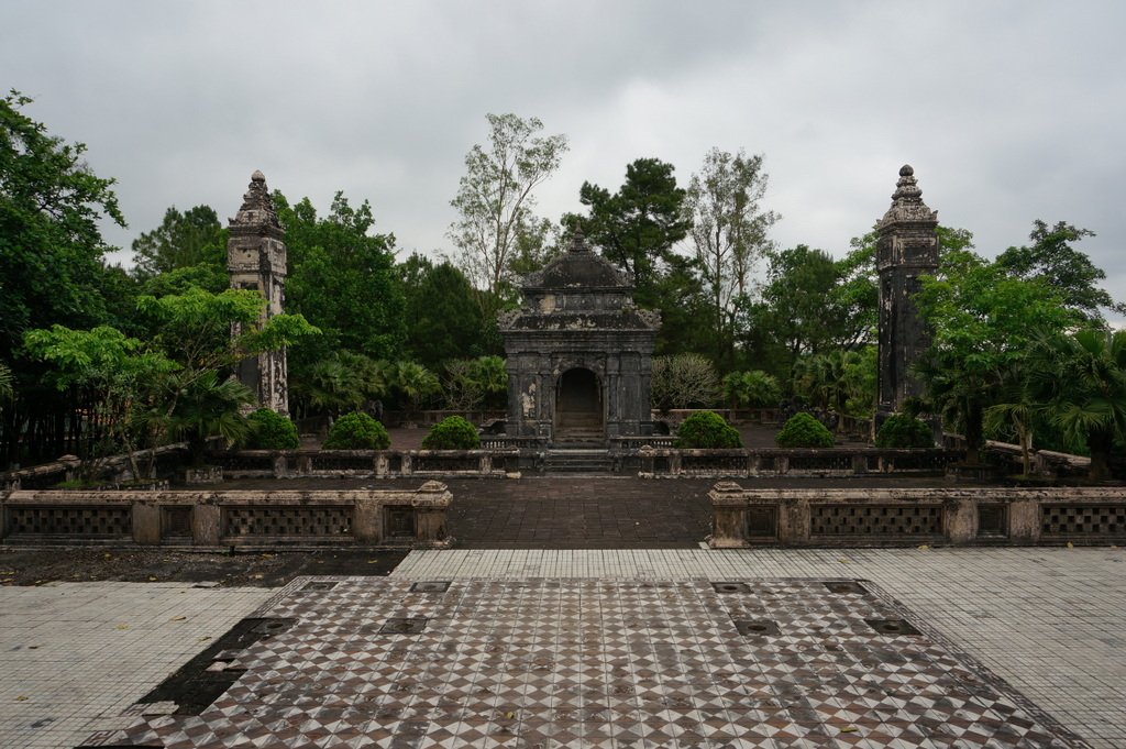 Route by motorbike along tombs - Hue, Vietnam